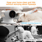 5-in-1 Pet Grooming Vacuum Kit with 12000Pa Suction