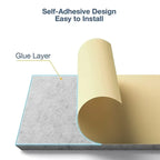 12pcs Self-Adhesive Acoustic Wall Panels Square Soundproof Foam Tiles, Gray