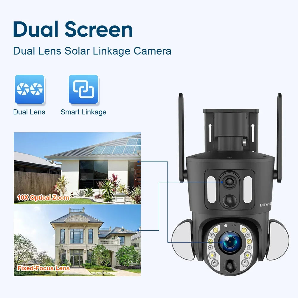 Outdoor 4G Security Camera 4K with Smart Tracking
