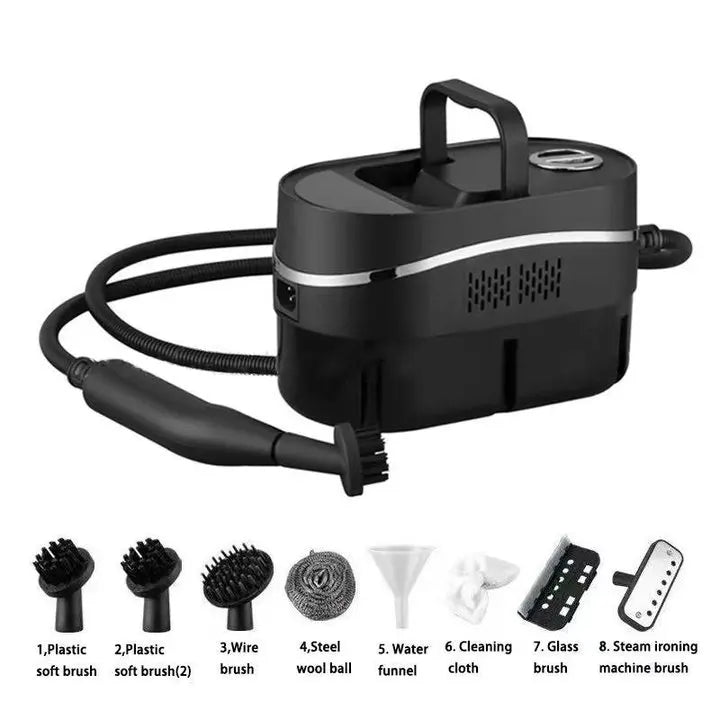 2500W Handheld Steam Cleaner – High Pressure, High Temp, for Home, Kitchen & Car Use