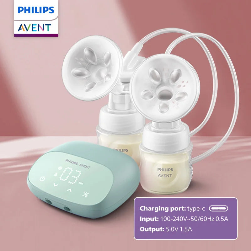 Cordless Double Breast Pump – Smart Imitation Suckling & Silent Motor SCF363-11