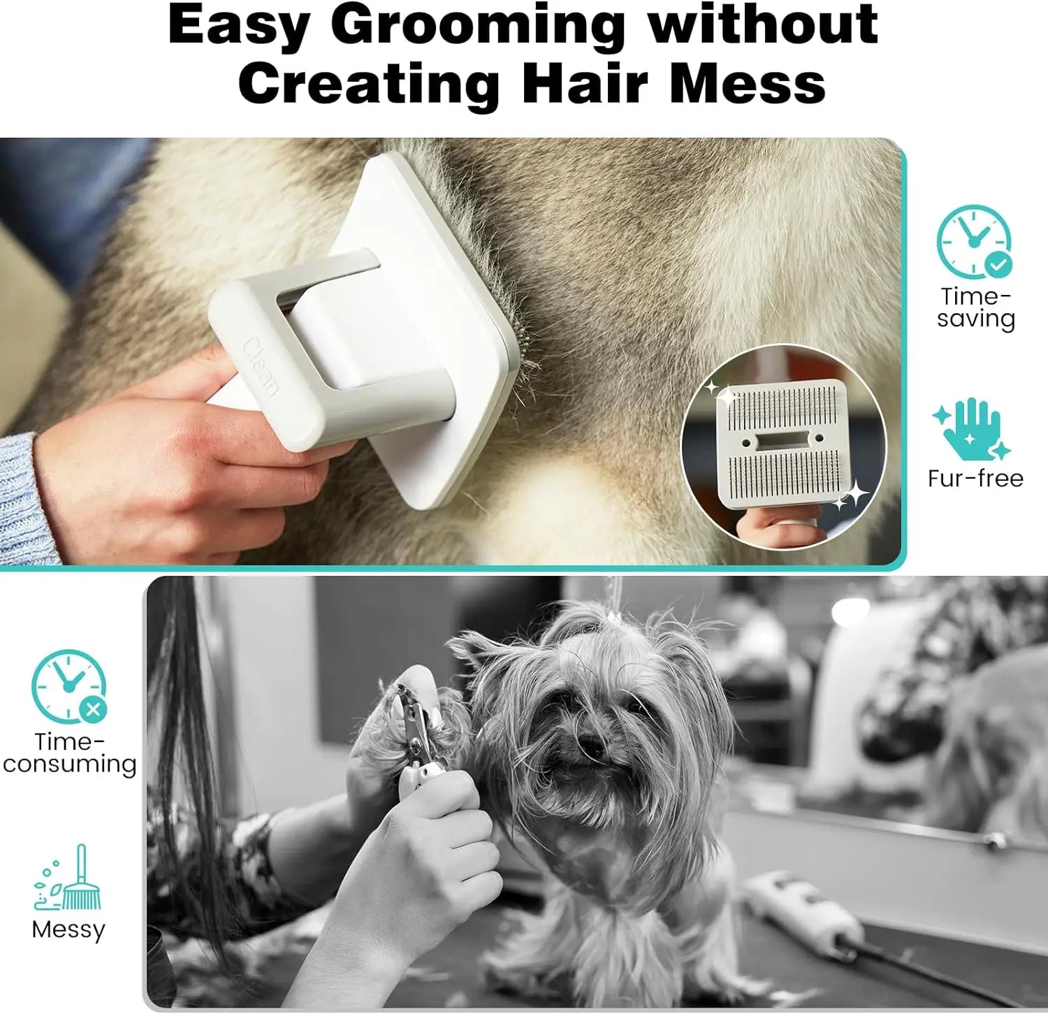5-in-1 Pet Grooming Kit with Vacuum, Clippers & Comb