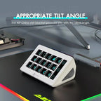 Mini Gaming Stream Deck with Versatile Side Controls Black