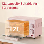 12L Compact Electric Oven for Toasting, Baking & Roasting – Light Green