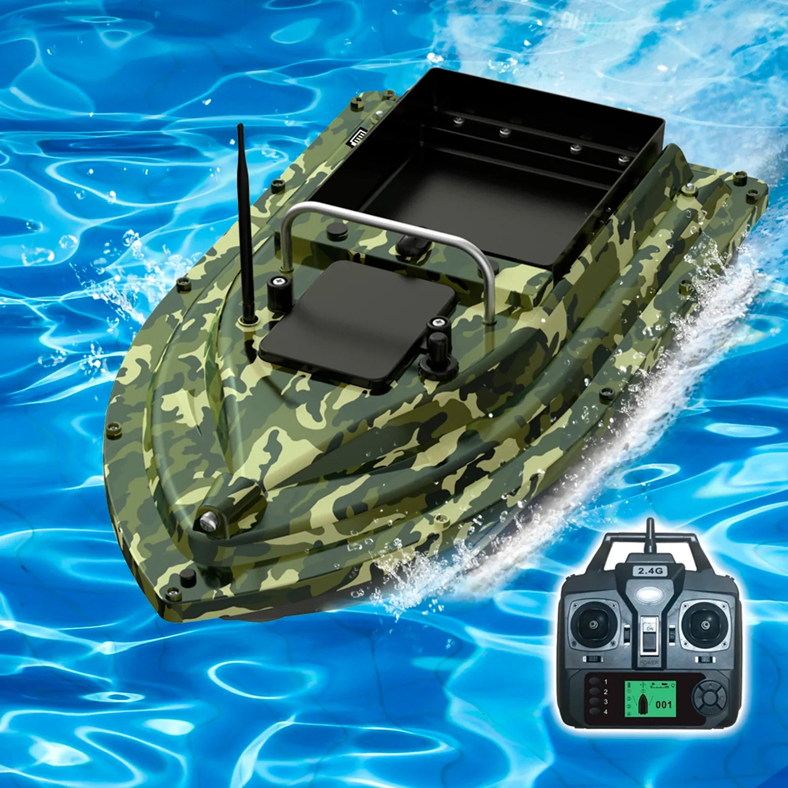 18000mAh Remote Bait Boat with GPS and Auto Return