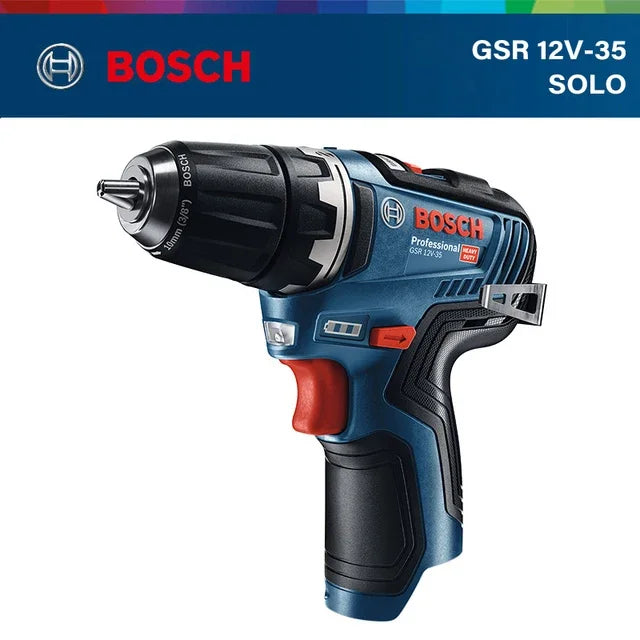 Compact Cordless Screwdriver Drill for Home DIY, 32mm Wood Capacity GSR 12V-35 SOLO