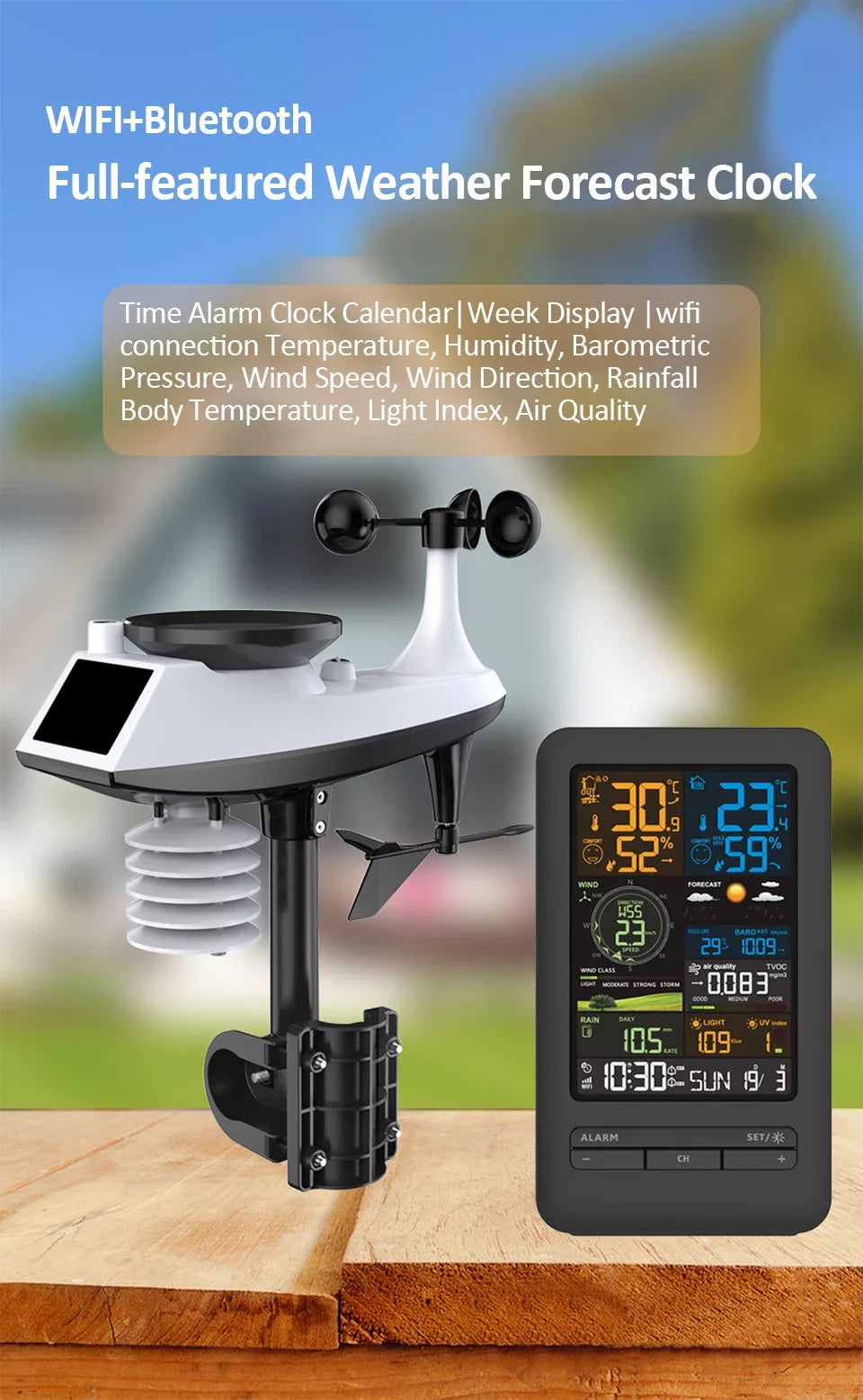 Smart Home WiFi Weather Station with Sensor and Humidity Display
