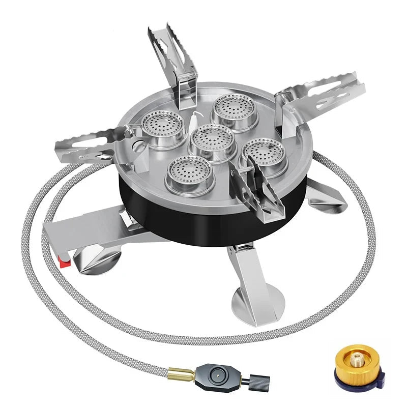 Portable 11800W Camping Stove High Power Foldable Gas Burner for Outdoor Cooking & BBQ