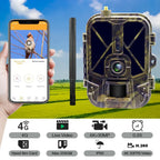 Outdoor Hunting Camera with Live App View, 36MP, 4K Video and 25m Night Vision