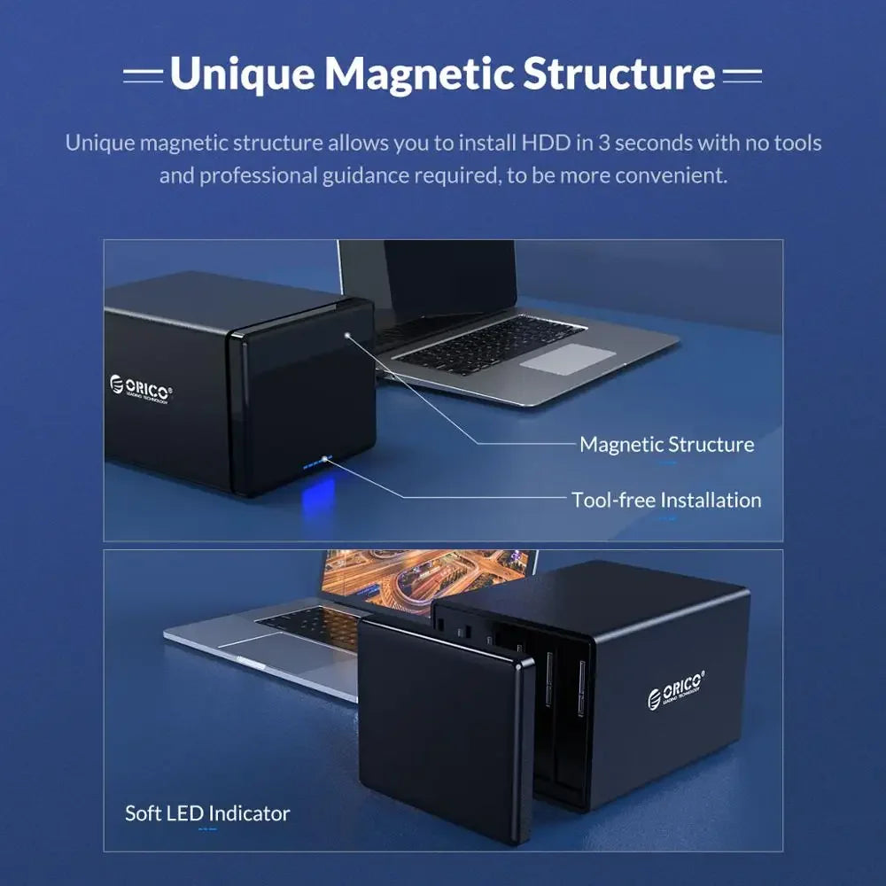 2 Bay 3.5" HDD Docking Station with RAID Support