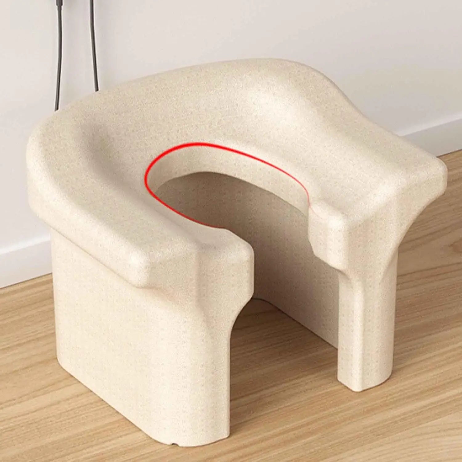 Portable Commode & Shower Chair Lightweight Water-Resistant Bath Stool for Seniors