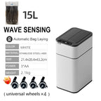 15L Automatic Kitchen Waste Bin with Motion Sensor Lid