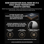 4K Smart Home Camera with 360° View, Dual-Band WiFi 6, AI Motion & Pet Detection (CN Version)