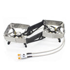 Lightweight Folding Double Burner Stove for Camping, Hiking and Outdoor Use