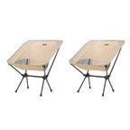 Set of 2 Foldable Camping Chairs Ultralight, Sturdy & Easy-Carry Outdoor Seating