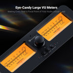 2-in-2 Out Amplifier Speaker Switch with VU Meters