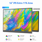 16" Rechargeable LCD Display – Portable Monitor for Work & Play