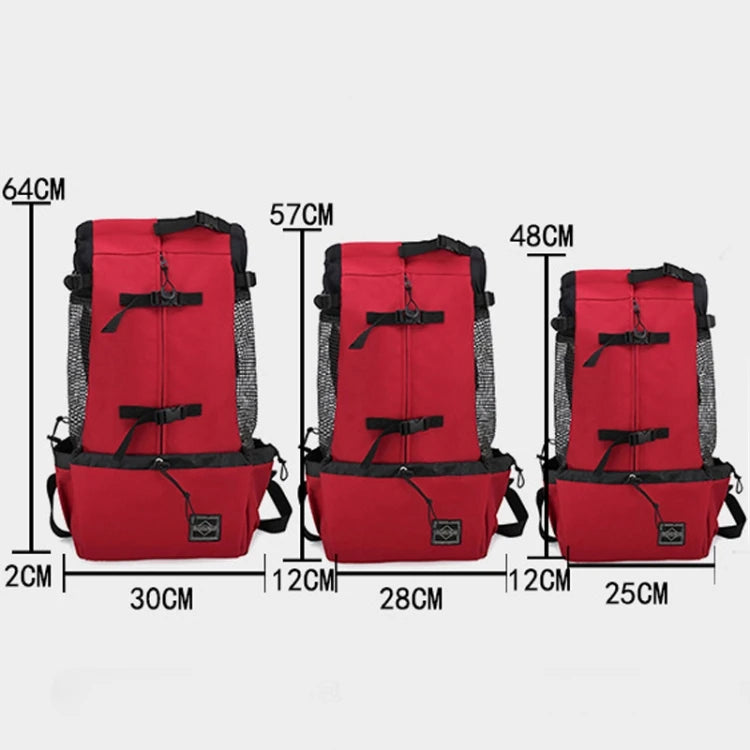 Extra Large Dog Travel Backpack Lightweight, Ventilated Design with Cushioned Base & Side Pockets