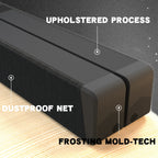 Wireless Home Theatre Sound Bar Bluetooth 5.1, 3D Stereo, FM Radio, TF/USB/AUX/RCA, Remote Control