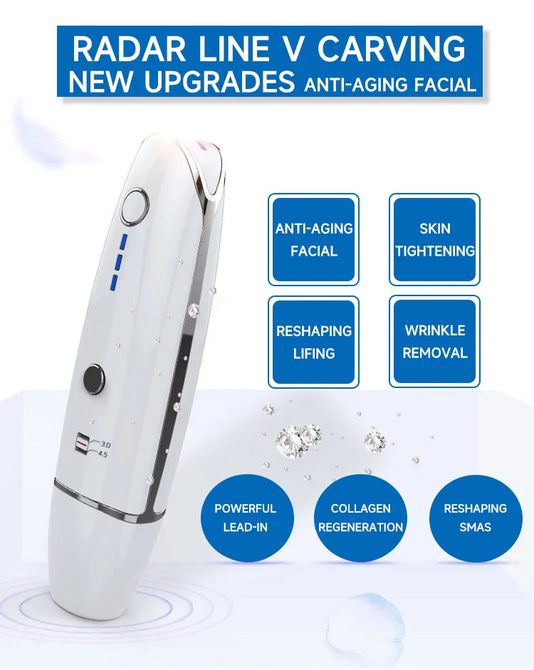 Electric Ultrasonic Vibration Massager – Wrinkle Remover AU Plug