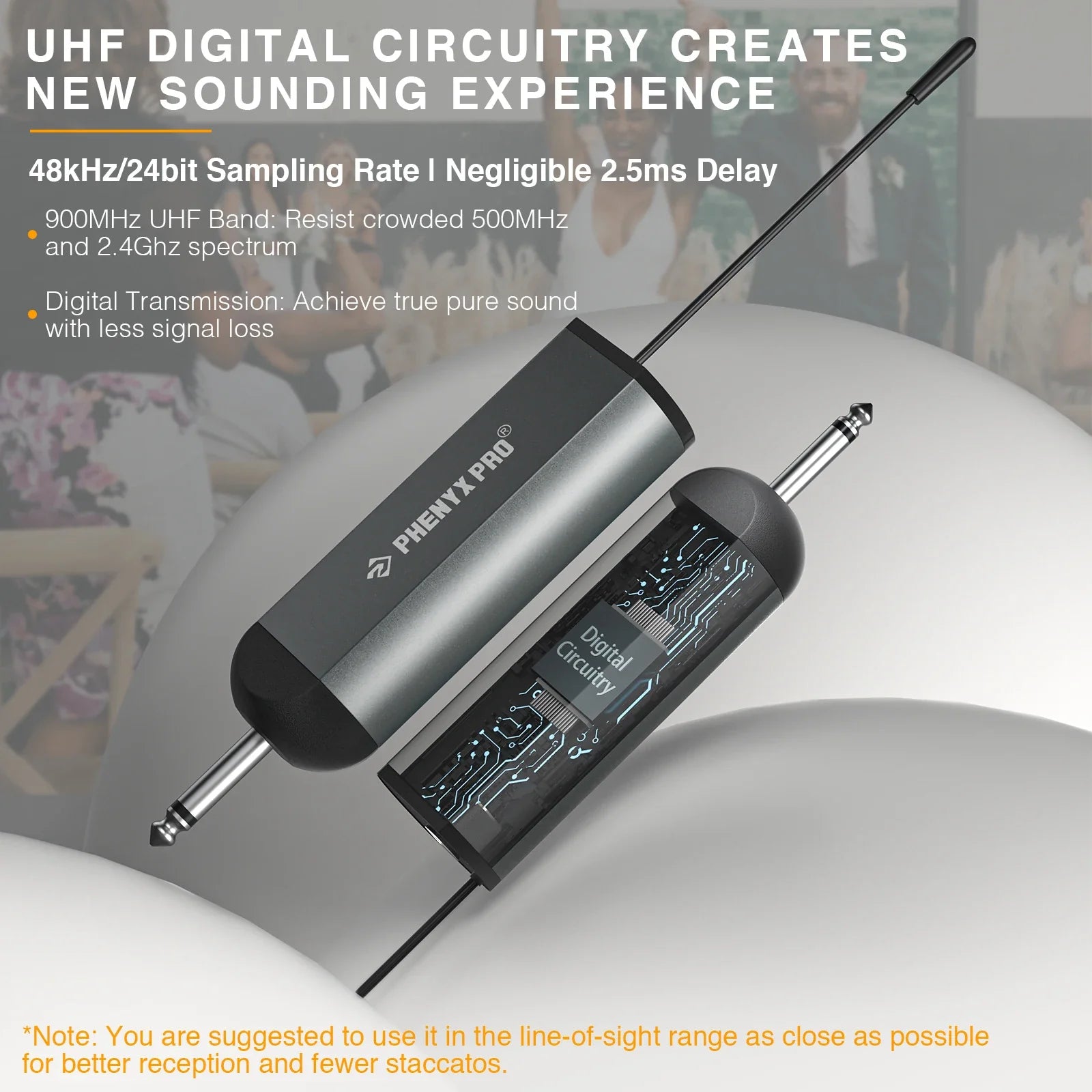 2-Channel Wireless UHF Microphone System for Karaoke & Events
