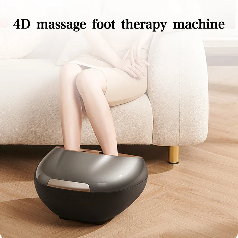 Electric Foot and Ankle Massager with Heating and Timer Grey