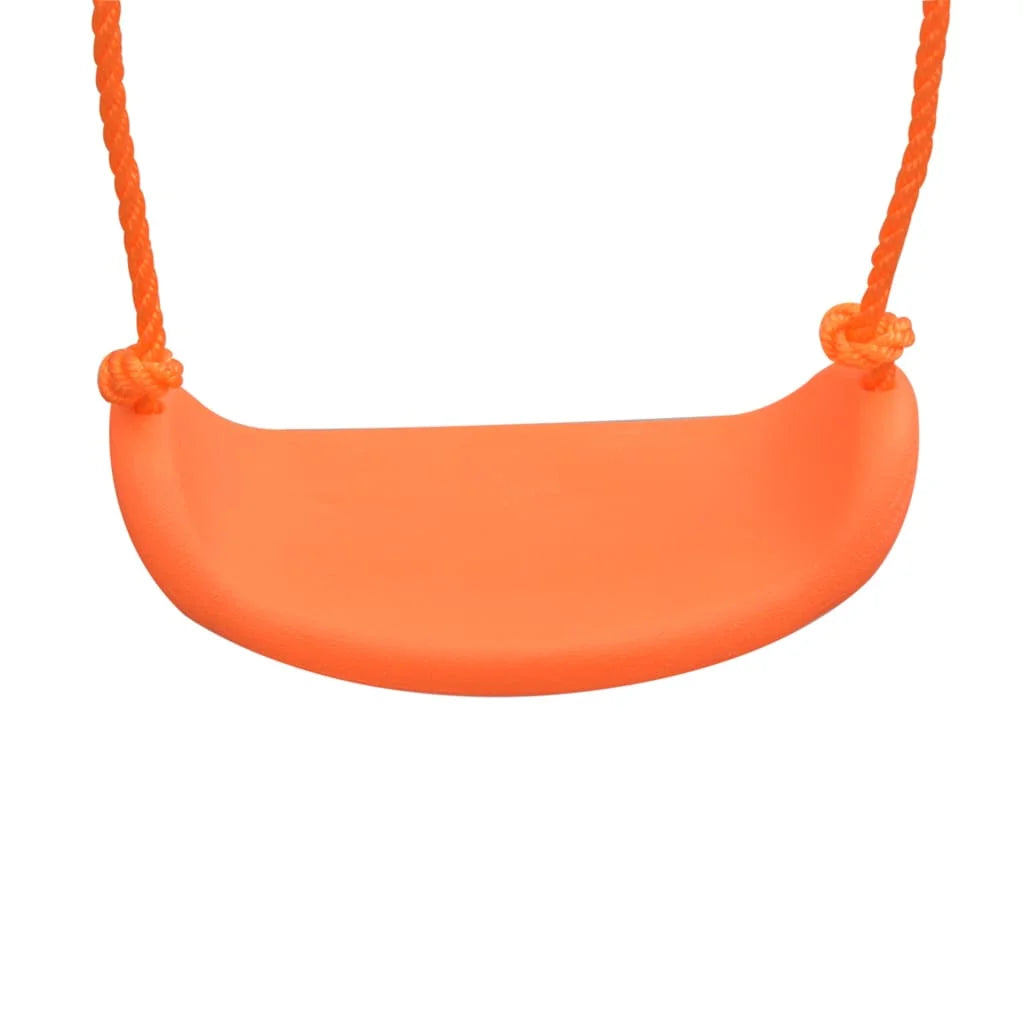 Durable Outdoor Swing Set with A-Frame and Plastic Seat – Easy Assembly