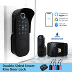 Smart Outdoor Gate Lock with WiFi, Fingerprint & Keypad Access