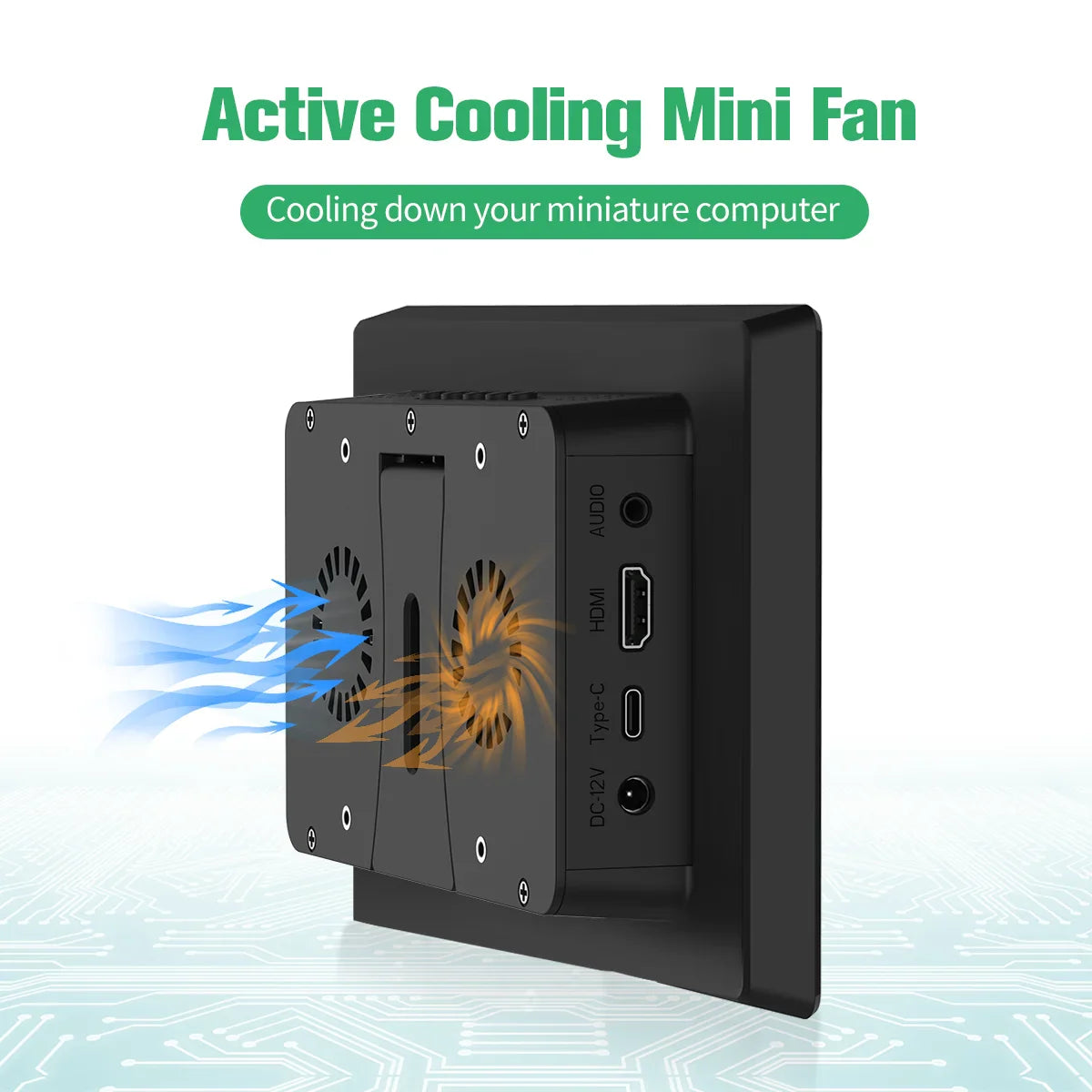 Portable 8" IPS HDMI Monitor with Touchscreen & Dual Speakers – 1280x800
