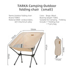 Set of 2 Foldable Camping Chairs Ultralight, Sturdy & Easy-Carry Outdoor Seating