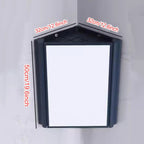 Triangular Bathroom Mirror Cabinet – Space-Saving Wall Mounted Storage, Waterproof Design