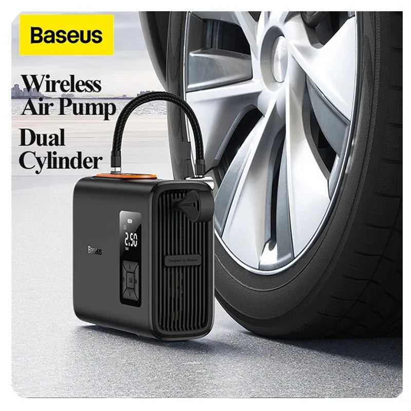 Cordless Dual Cylinder Tire Inflator with LCD Display