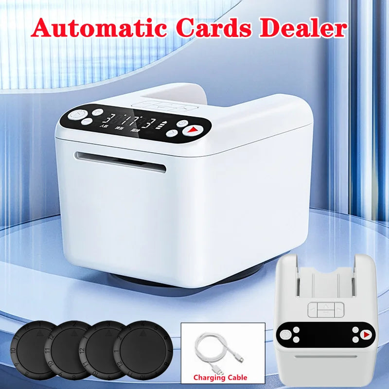 Automatic Card Dealer with OLED Display & AI Shuffle – Supports 2–12 Players