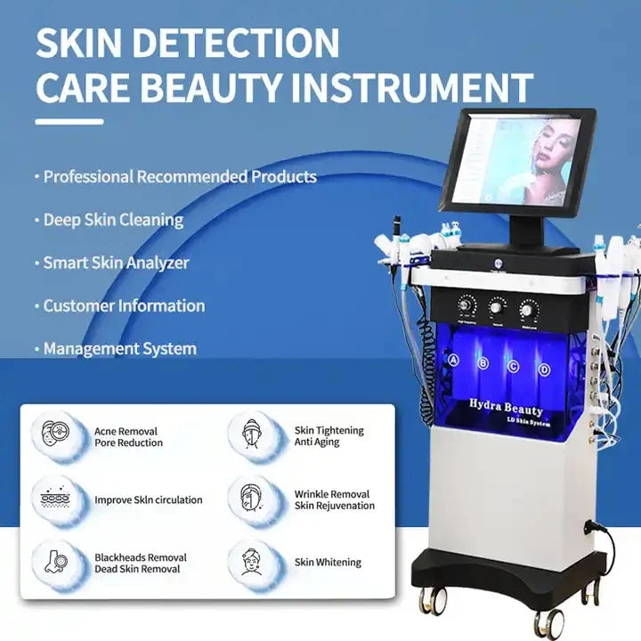 14-in-1 Facial Machine with Oxygenation Scrubber 220V