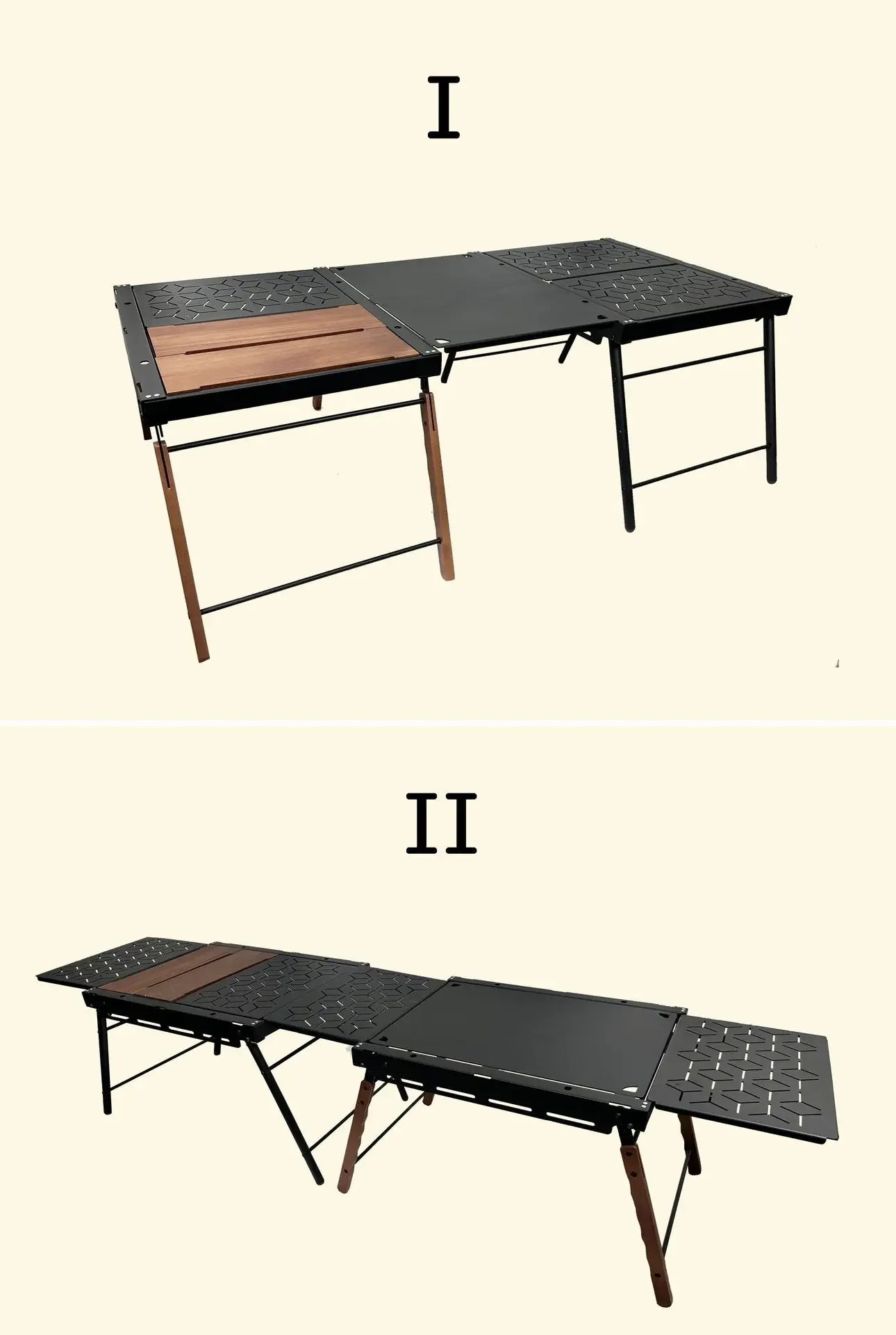 Portable Folding Aluminum IGT Table for Outdoor Camping Set B
