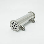 2-Inch Stainless Steel Reflux Condenser 8-Tube Cooling, 200mm, 304 Steel, Tri-Clamp Fitting