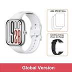 Bluetooth Smartwatch with 2.07" AMOLED Display & 24-Day Battery - Gray n Black Strap