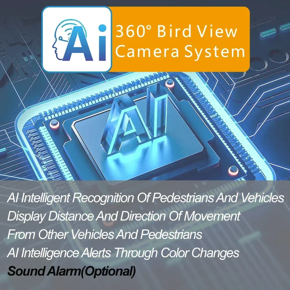 10.36” 4K RV Backup Camera System with 4 AHD Cameras