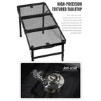 Height Adjustable Outdoor IGT Folding Table with Mesh Top - Medium