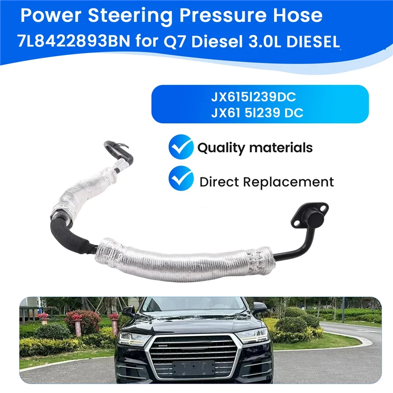 Durable Power Steering Pressure Hose for 3.0L Diesel Engines