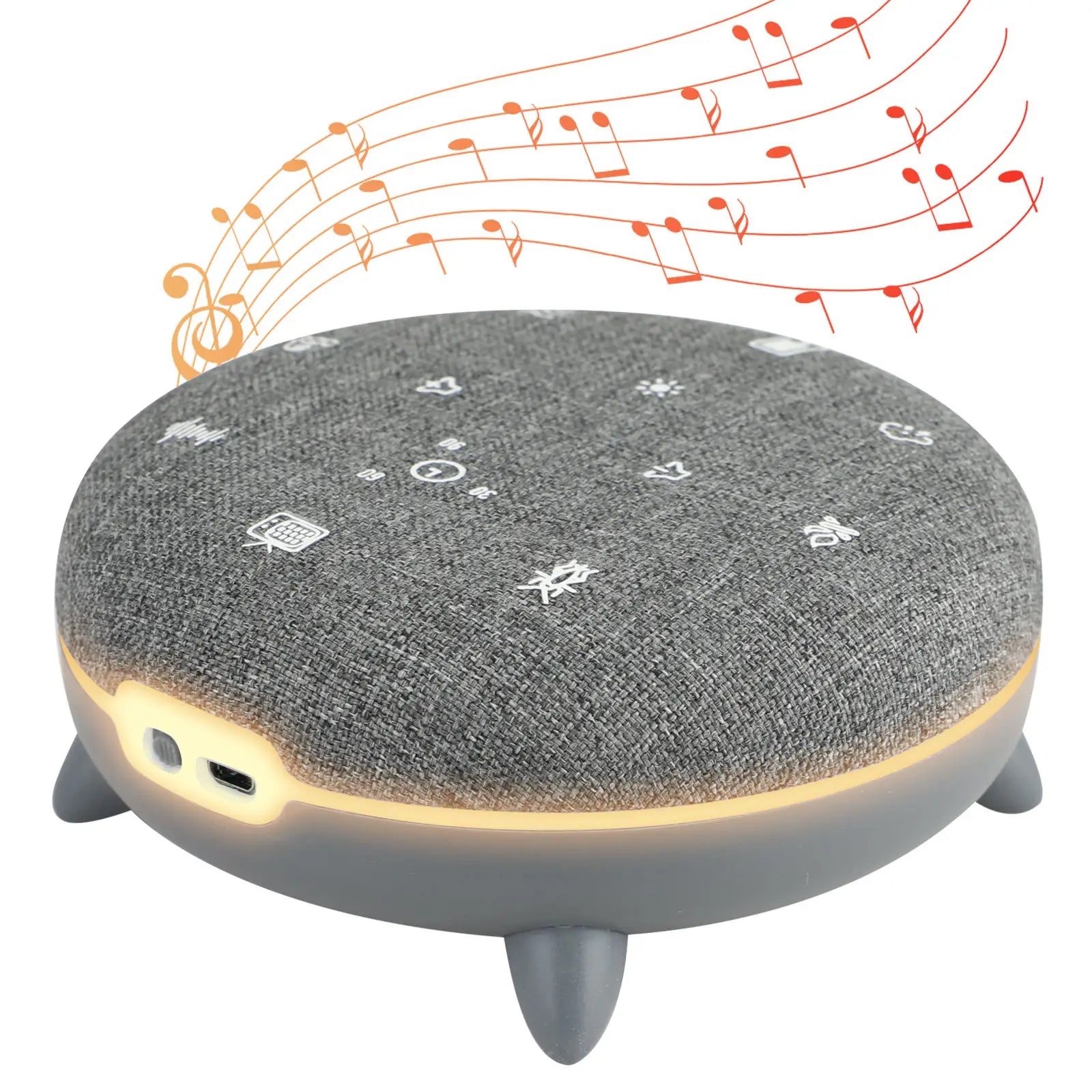 Portable Baby White Noise Sleep Machine with RGB Lighting