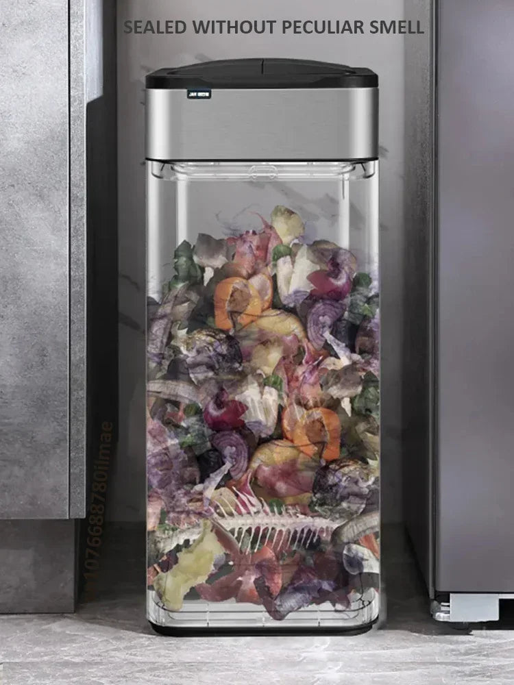 15L Automatic Kitchen Waste Bin – Touch-Free, Waterproof, Odor Control