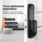 Electronic Smart Door Lock with Fingerprint, Card, Password & App Control