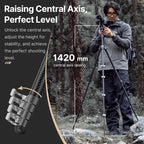 Carbon Fiber Travel Tripod with Quick Release & Leveling Bowl
