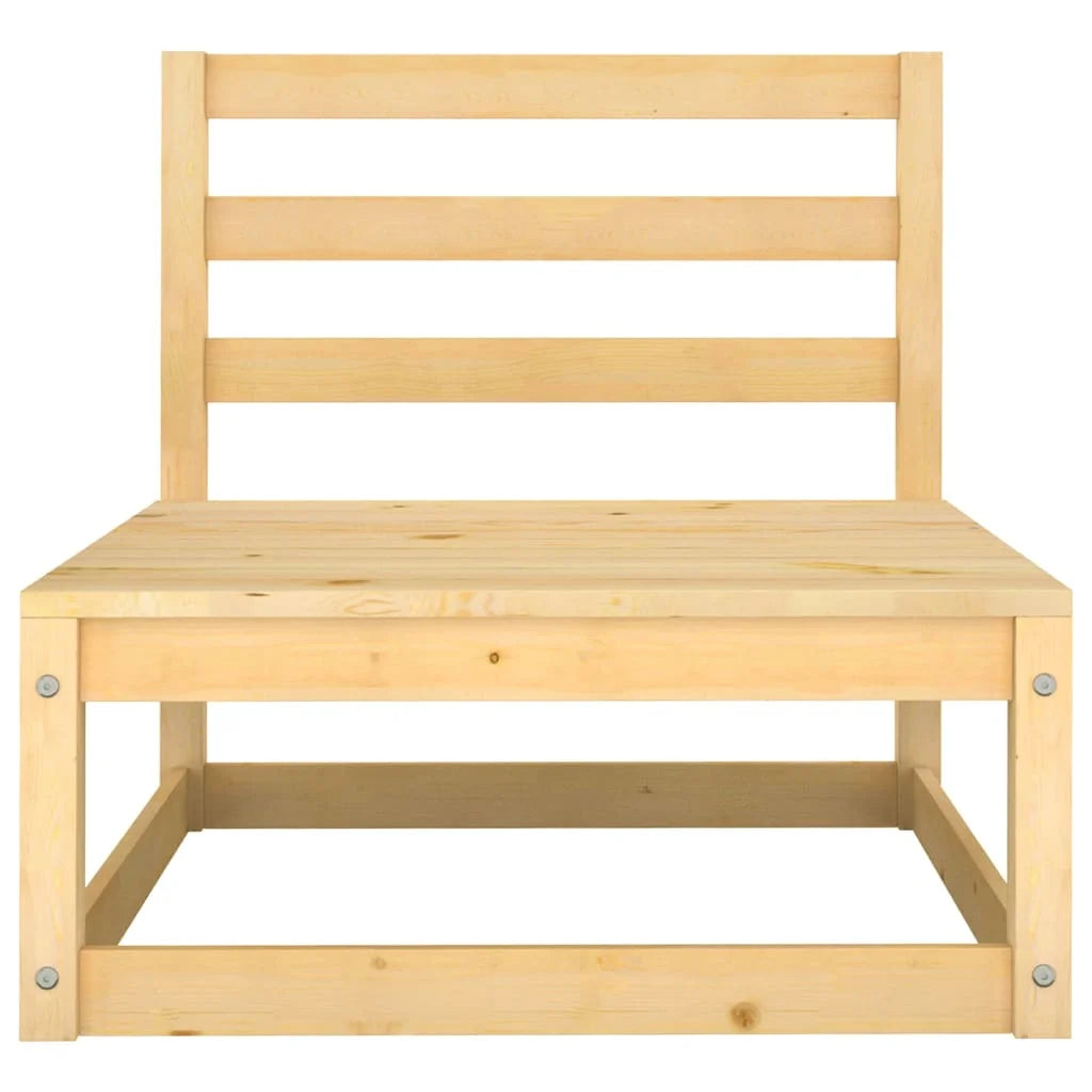 2-Seater Outdoor Sofa Lounge – Solid Pinewood, Modular, 70cm Wide