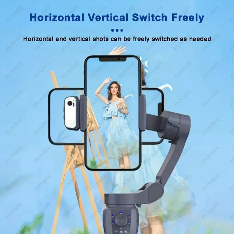 Portable 3-Axis Gimbal with Smart Face Tracking for Smartphones