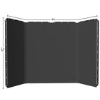 2.4x4m Collapsible Black Chroma Key Backdrop