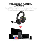 Rechargeable Noise Cancelling Gaming Headphones, 50mm Drivers