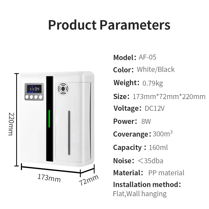 Smart 160ml Fragrance Machine for Home Office Black