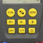 Portable HVAC Digital Manifold Tester with 89 Refrigerant Database & Clips